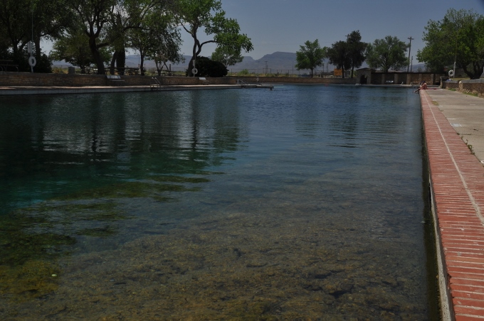 the swimming pool